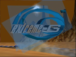 Extreme G title screen for Nintendo 64